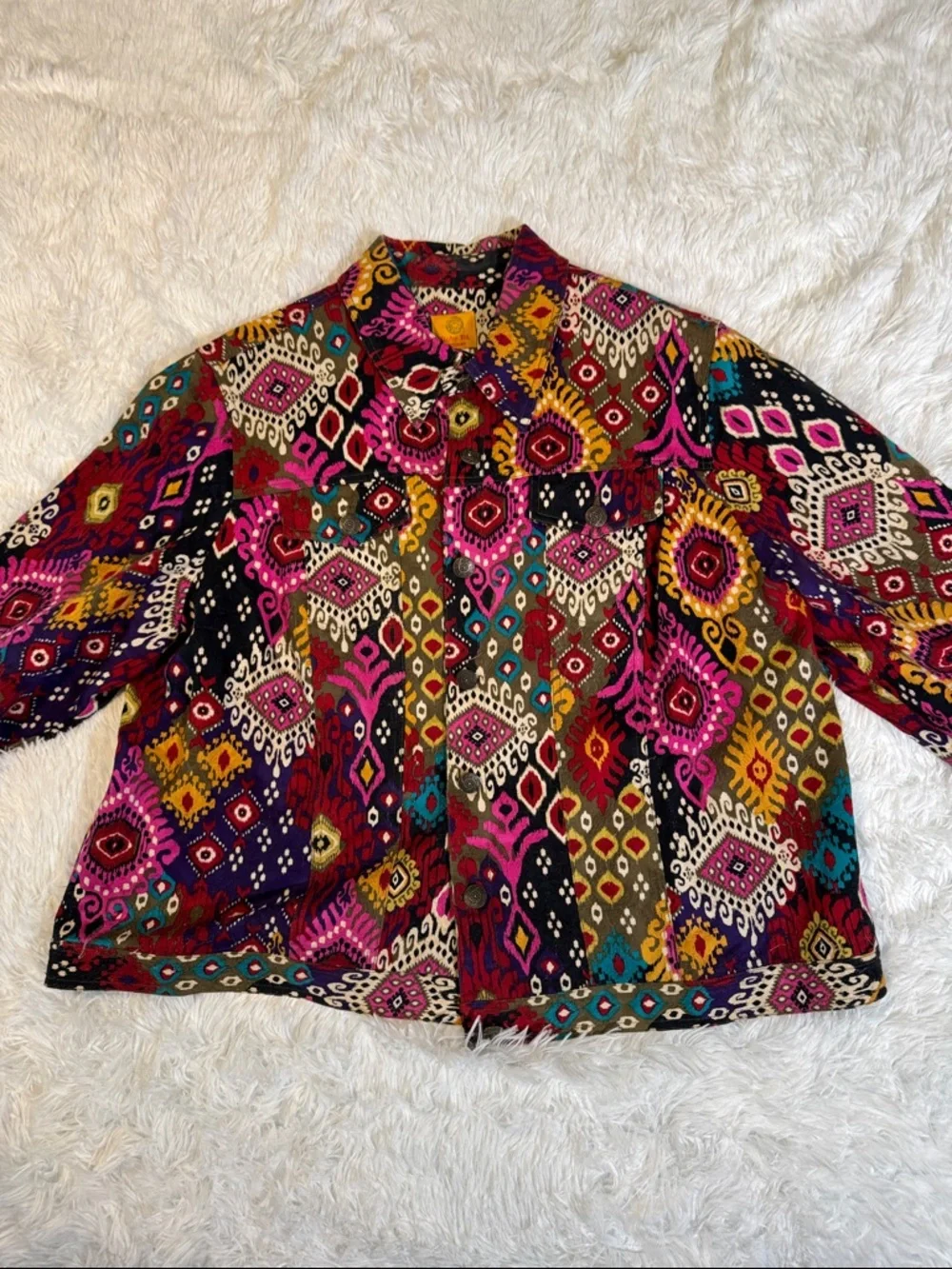 Ruby Rd. Multicolor Animal & Aztec Mix Print Top - Picture 2 of 9